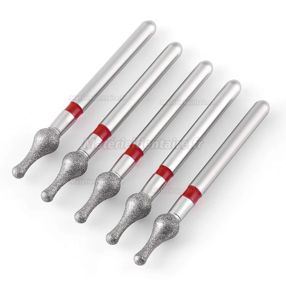 5/boîte fraises diamantées dentaires (grain fin/très fin/moyen)